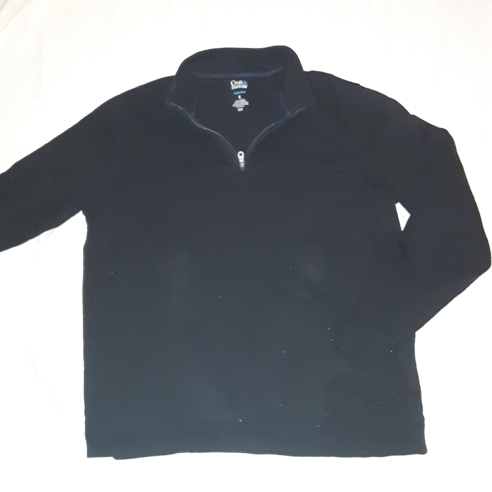 Black zippered turtleneck